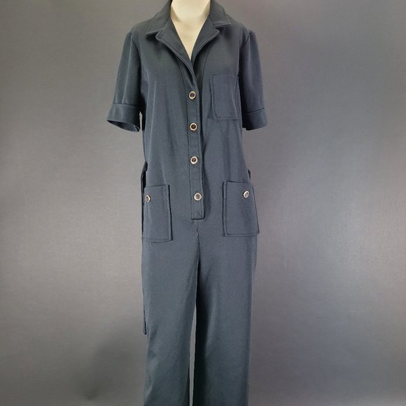❗️SOLD❗️70s Sears Black Jumpsuit - Picture 3 of 16